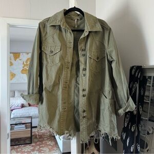 Free People Distressed Jacket